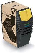 PROSPERPLAST Sada 4 odpadkových košov SORTIBOX Aj šedý kameň, objem 4x20L