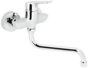 Novaservis Metalia 54, nástenná drezová umývadlová batéria, 100 mm, chrómová, 54074/T-0