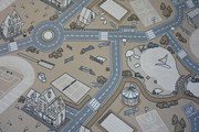 Detský protišmykový koberec STREET béžový