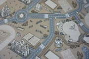 Detský protišmykový koberec STREET béžový