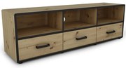 TV stolík capannoli 150 3s dub artisan/čierna