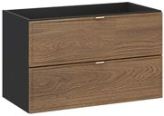 Skříňka pod umyvadlo Talia Casella 80 cm černý mat/dub casella