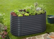 Vyvýšený záhradný záhon BestBerg VZO-XLA / 160 x 80 x 82 cm / šedá