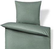 Posteľná bielizeň z bavlny a saténu, zelená, štandardná veľkosť