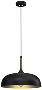 Luster na lanku LINCOLN 1xE27/60W/230V pr. 35 cm čierna