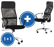 Kancelárska stolička Original 1 + 1 ZADARMO, čierna