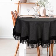 OBRUS TINA (FI) 150 CM ČIERNY