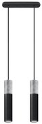 Sollux SL.0651 - Luster na lanku BORGIO 2xGU10/40W/230V betón/kov čierna