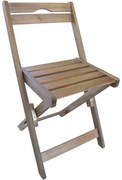 Záhradná stolička drevená skladacia