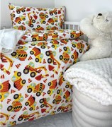 INTERMEDIC SK Posteľná obliečka do postieľky Stavebné stroje 90x130/45x65cm