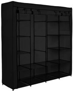 Šatníková skriňa OLENA čierna