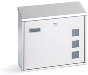 Poštová schránka na listy, 330 x 350 x 110 mm, nerez