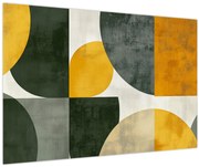 Obraz - Abstrakcia v olivovej farbe (90x60 cm)