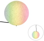 Inteligentná vonkajšia lampa sivá 25 cm IP65 vrátane WiFi A60 - Nura