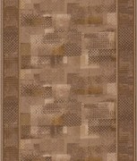 Protišmykový behúň na mieru Tribe 44 hnedý, šíre 100 cm, hnedá, chodba / predsieň, Associated Weavers