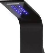 Verona Black termostatický sprchový panel, nehrdzavejúca oceľ, LED