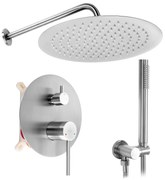 Rea Foss, podomietková sprchová súprava + inštalačný systém BOX, brúsená oceľ, REA-P5969