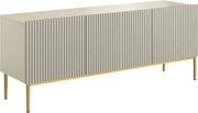 TV stolík Nicole 150 cm - kašmírová / zlatá