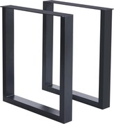 Vintino Kovové stolové nohy 71 × 60 cm – čierne (2 ks)