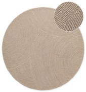 Béžový ručne tkaný vlnený okrúhly koberec ø 150 cm Eleni Light Beige – Hanse Home