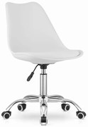 Otočná stolička ALBA - biela