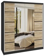 Šatníková skriňa SERENITY 158 cm dub sonoma mat ME SERENITY SZP7/0/B/DS/0/HIAL