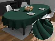 Biante Dekoračný oválny obrus Rongo RG-086 Fľaškovo zelený 50x100 cm