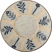 Dezertný tanier z kameniny v svetlomodrej a krémovej farbe ø 16 cm Leonie – Bloomingville