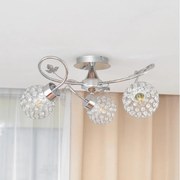 Prisadený luster SOPHIA 3xE27/15W/230V lesklý chróm/číra