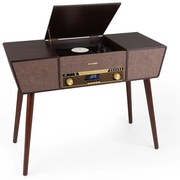 Auna Belle Epoque 1912, retro gramofón, CD, BT, USB, DAB+/FM, hnedý