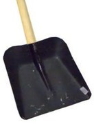 Lopata rovná oceľová veľká š.35 cm s násadou