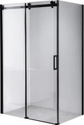BPS-koupelny Obdĺžnikový sprchovací kút BS14C 120x90 čierna/transparent - bez vaničky