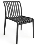 Plastová stolička TREGO, antracitová