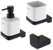 NIMCO MAC set-31K-T-90 -Dávkovač mydla, stojan na kefky a nástenný háčik MAYA