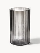 Ručne fúkané malé reliéfne poháre na kokteily Ripple, 4 ks