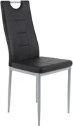 Jedálenská stolička Kim, čierna ekokoža%