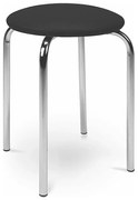 Stolička CHICO 47x41 cm čierna/chróm