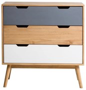 Komoda z masívneho borovicového dreva Marckeric Cusco, šírka 80 cm