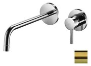 Paffoni - Podomietková umývadlová batéria LIGHT, kartáčované zlato