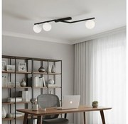 Stropné svietidlo NATON 3xE14/10W/230V čierna/biela