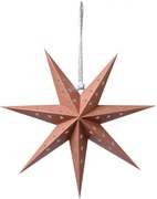 Hnedá závesná papierová hviezda - 30*8*30 cm