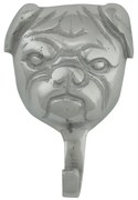Strieborný kovový háčik buldoček - 10 * 10cm