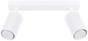 Sollux SL.1542 - Bodové svietidlo KARBON 2xGU10/10W/230V biela