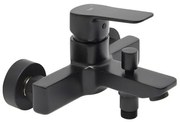 Vaňová batéria SAT Cube Way bez sprchového setu 150 mm čierna matná CU222C