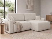 Rozkladacia obojstranná sedacia súprava do L NORDEN PAROS 250x140 cm, krémová