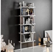 Nástenná knižnica PIANTE 174x60 cm biela