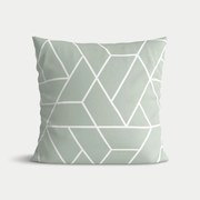 Goldea bavlnená obliečka na vankúš - mozaika na šalviovom 40 x 40 cm