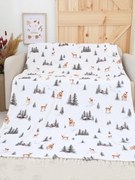 Deka mikroplyš Exclusive 150 × 200 cm – Zimný les