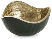 DEKORAČNÁ KOVOVÁ MISKA PEDRO3 (03) 17X17X9 CM TMAVOZELENÁ