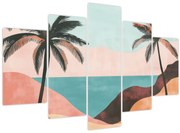 Obraz - Palmy pri mori (150x105 cm)